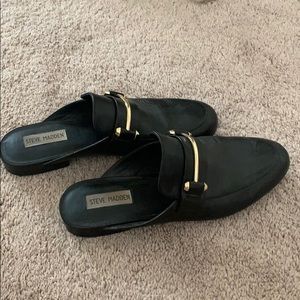 steve madden black loafers